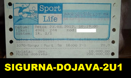 DOJAVA 2/1 ZA DANAS
