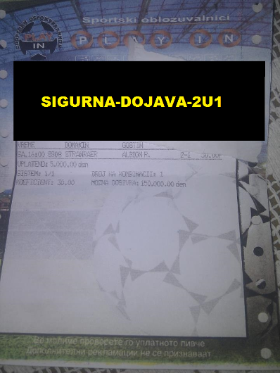 DOJAVA 2/1 ZA DANAS